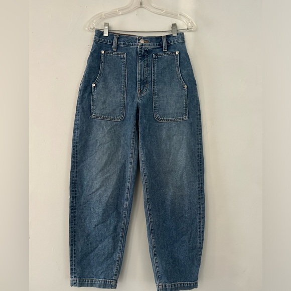 Madewell Balloon Jeans Medium Wash - Picture 3 of 9